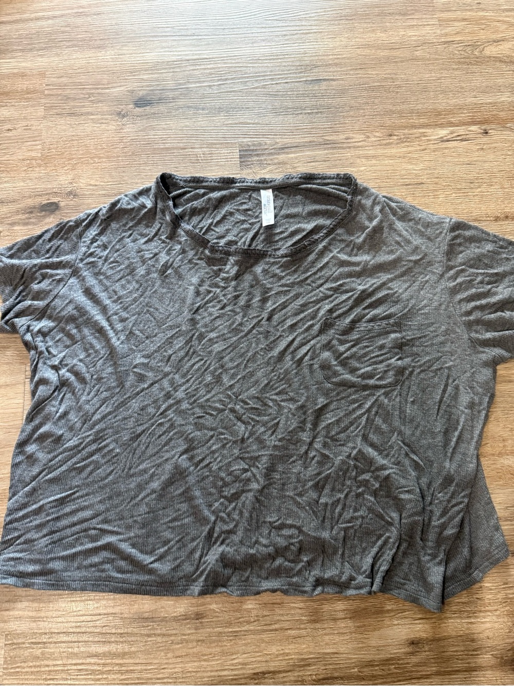 Women’s Crop Short Sleeve Top - Gray